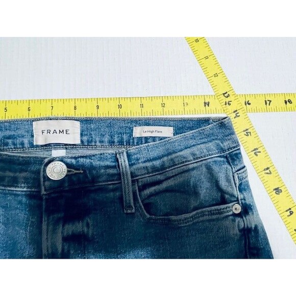 Frame Denim Le High Rise flare jeans size 30 Light Wash - Picture 6 of 16